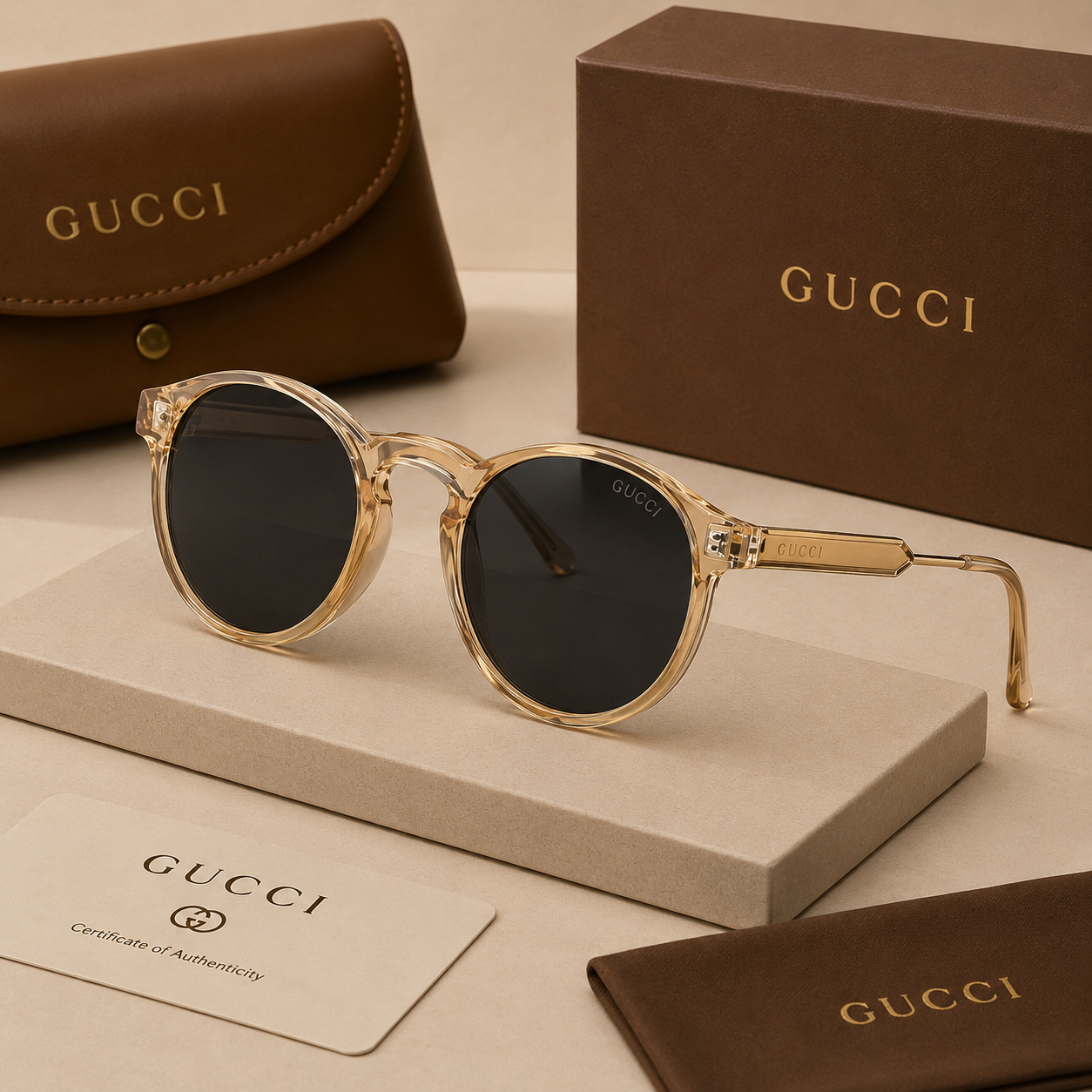 Óculos de sol retrô Gucci
