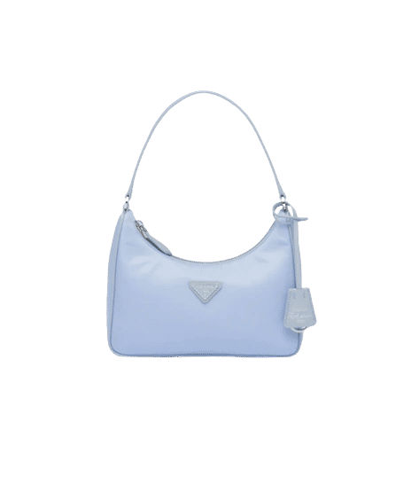 Bolsa mini em Re-Nylon Prada Re-Edition 2005 Azul - imagem 8