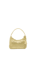Bolsa Prada mini em cetim com cristais dourada - imagem 6