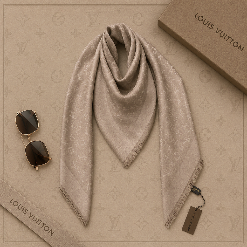 Lenço Xale Louis Vuitton