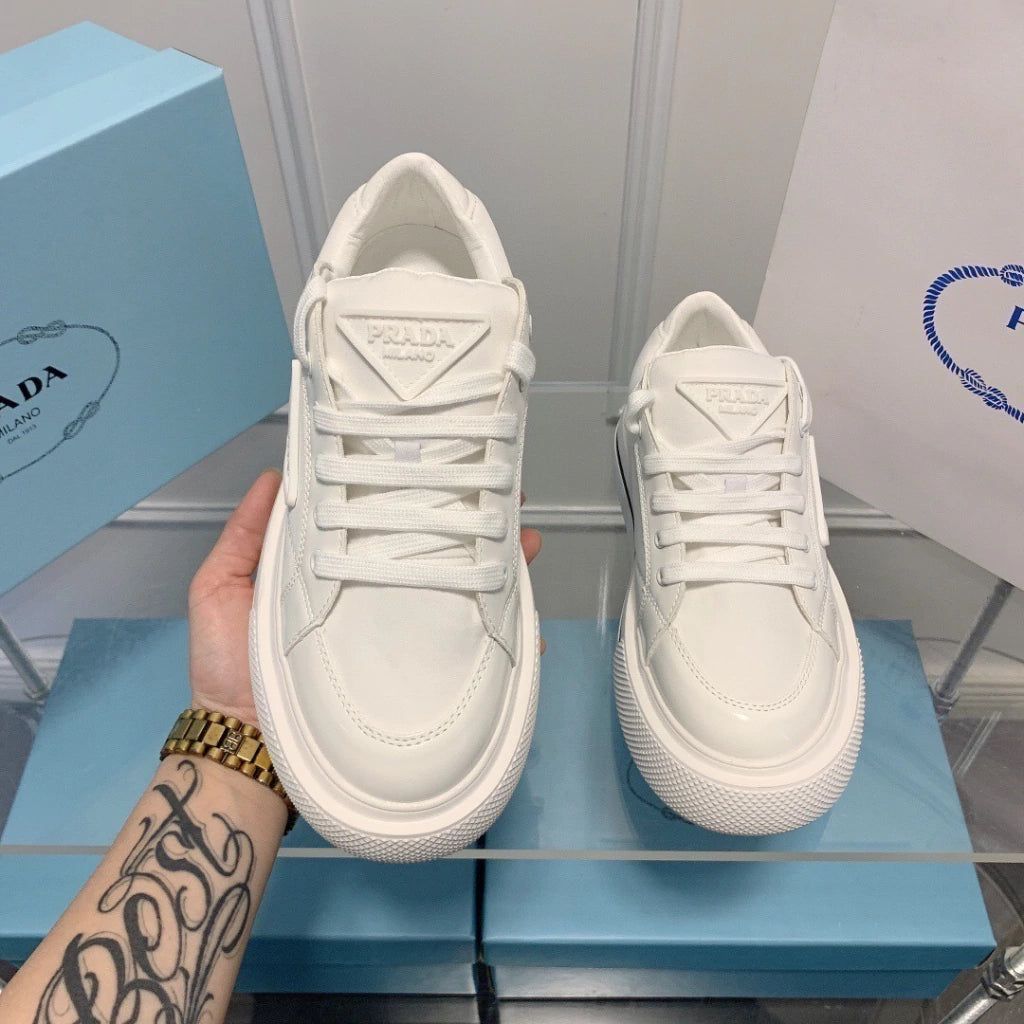 Tênis Prada Macro Re-Nylon e couro escovado