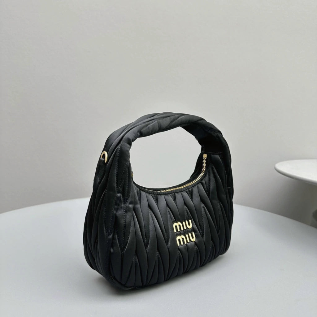 Bolsa MiuMiu hobo Wander couro napa matelassê