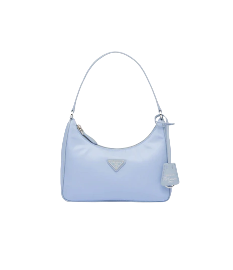 Bolsa mini em Re-Nylon Prada Re-Edition 2005 Azul