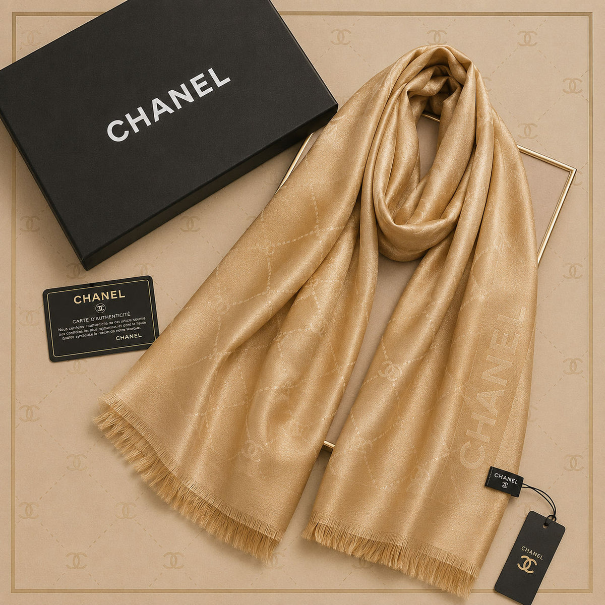 Lenço Xale Chanel - imagem 1