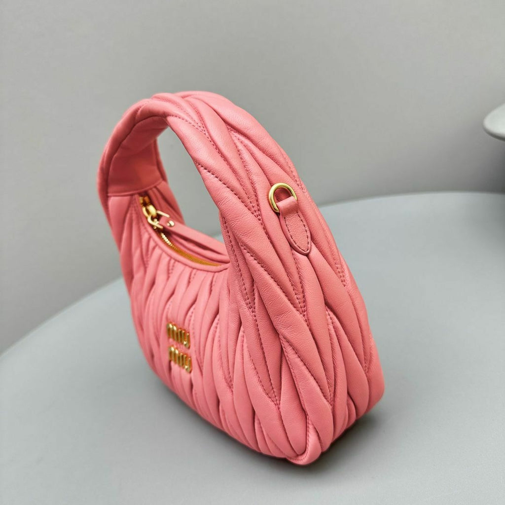 Bolsa MiuMiu hobo Wander couro napa matelassê